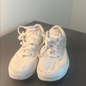 Classic White vans Sneakers with laces